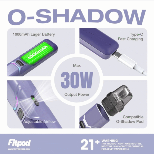 FITPOD O-SHADOW 小煙主機 通用小蠻牛 (17) FITPOD O SHADOW 小煙主機 通用小蠻牛主機 電子煙 r1主機 OXVA主機 蒸氣店 潮流商城